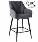 exito design Hoker, bárszék forgó bárszék szürke konyhaszigethez Elmo (EX23112/M18)