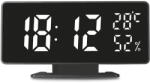 GREENBLUE Ceas electronic cu alarmă și termometru GreenBlue GB395, higrometru, negru (GB395)