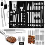 Giftspot Set de Accesorii pentru Grătar în Servietă de Aluminiu