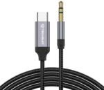 Techsuit Cabluri audio Adaptor Techsuit Jack, USB-C, Hi-Fi, 0.5m - FuseXound, Universal - Gri (KF2349016)