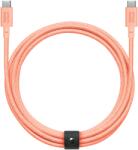 Native Union Cablu date/încărcare Native Union Belt XL USB-C la USB-C, 3m, incarcare rapida, apricot, Universal (BELT-XL-C-APR-3-NP)