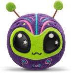 Tomson Toys Bouncibles pattogó plüss labda - Zoggo, a lila marslakó (BB5004)