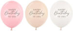 PartyDeco S. r. o Lufi, Happy Birthday to you , pink mix, 30 cm, 5 db / csomag