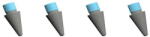 Paperlike Stylus Pen Accesoriu Apple Pencil Paperlike Varfuri Pencil Tips, set 4 bucati, precizie ridicata si pentru scris si desen digital (PL-APT-CB-25)