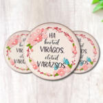  Nyomtatott dekorkarton - Kerted virágos - kör 3db/cs - csinaldmagadshop