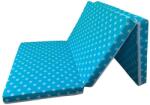 MyKids Saltea Pliabila Spuma Poliuretanica 120x60x5 cm - Blue with White Stars Saltea bebelusi