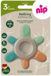 NIP Inel de dentitie pentru bebelusi nip® Green, masaj gingii si primii dintisori, din materiale naturale, fara BPA, fara ftalati, fara PVC, Made in Germany, 3+ luni, nip 38787