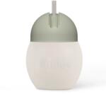 Elhée Cana din silicon cu pai - 240 ml - Sand / Sage - Elhée
