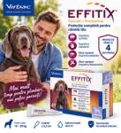 Virbac Effitix M 10, 20 kg, 4 pipete , Antiparazitar caini