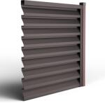 Top Profil Sistem Panou Gard Jaluzea ATLAS Mat Dublu RAL 8019 Maro 130 CM X 104, 5 CM H (28038)