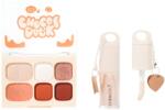 Kevin&Coco Set Machiaj, KevinCoco, Paleta Farduri de Ochi si Lip Gloss, 6 Nuante, Finisaj Mat, Shimmer, Textura Fina, Pigmentare Intensa, 10.4 g, 14.7 x 10.5 x 3.5 cm, Portocaliu
