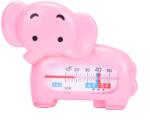Flippy Termometru pentru Baie, Flippy, Plutitor, Rezistent la apa, Multifunctional, Model Elefant, 11.5x9x2 cm, Roz Termometru apa de baie