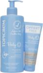 TOPICREM Baby szett: testápoló tej 500 ml + tusfürdő 75 ml