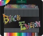 Faber-Castell - Set creioane colorate Black Edition 100 bucăți într-o carcasă metalică - FC116490 (FC116490)