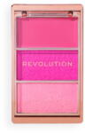 Makeup Revolution Blush Icon Hot Pink Flag pirosító paletta, 6, 3 g