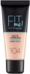 Maybelline Fit Me Matte + Poreless alapozó 104 Soft Ivory 30 ml