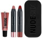 Nudestix Red Hot Lips Mini Kit Royal szett, 2 db rúzs