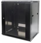 Intellinet Cabinet 19" fixare pe perete, Flatpack, Intellinet15U, Black, 770 (h) x 570 (w) x 450 (d) mm "711937 (711937)