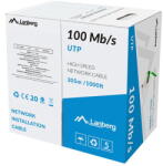 Lanberg LCU5-10CC-0305-G networking cable Green 305 m Cat5 U/UTP (UTP) (LCU5-10CC-0305-G) - vexio