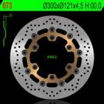 NG Brake Disc NG BRAKES Úszó - 673 NG Brake Disc Fékrendszer és alkatrészei Fékbetétek, fékpofák és féktárcsák Féktárcsák