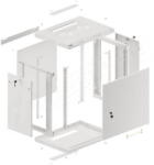 Lanberg WALL MOUNT RACK CABINET 19" 12U 600X450 (WF01-6412-00S) - vexio