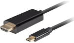 Lanberg USB-C - HDMI 1 m Negru (CA-CMHD-10CU-0010-BK) (CA-CMHD-10CU-0010-BK)