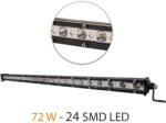 Carguard Bară Led Auto Off Road - 72W - 24 SMD LED (CLL007)