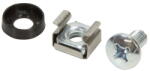 LogiLink SET montare LOGILINK pentru rack 19", contine 50 piese: suruburi, saibe, piulite, diametru 6mm (M6), otel placat cu zinc si plastic "AC0112 (AC0112)