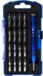 LogiLink TRUSA scule surubelnite, LOGILINK, set 18 bucati: 17x biti (0.3x1.5mm, 0.4x2.0mm, 0.4x2.5mm, 0.5x3.0mm, PZ0, PZ1, T4, T5, T6, T7, T8, T9, T10, PH000, PH00, PH0, PH1), maner din aliaj, "WZ0056 (WZ0056)