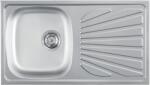Metalac Chiuveta 1D Inox Luna Flex770 x 435 mm/sifon 90 mm, inox (123780) - vexio Chiuveta