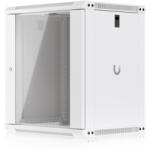 Ubiquiti UACC-RACK-12U-WALL-450-G 19" 12U 635x550x450mm MAX: 50kg üvegajtós fehér fali rack szekrény