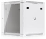 Ubiquiti UACC-RACK-12U-WALL-600-G 19" 12U 635x598x600mm MAX: 80kg üvegajtós fehér fali rack szekrény
