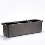 Plastia Nagy kapacitású Berberis TRIO virágcserép 117 cm - antracit (U190224)
