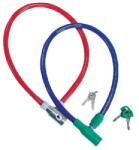 MEGA LACAT ANTIFURT CU CHEIE 550MM / INCHIZATOR PLASTIC (24902) - vexio