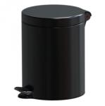 Studio Casa Cos Menajer De Gunoi Cu Pedala , Metal, 5L Negru, Studio Casa (ST5LN) - vexio Cos de gunoi