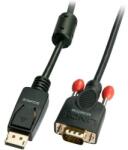 Lindy 41942 video cable adapter 2 m DisplayPort VGA Black (41942)
