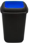 Plafor Cos plastic reciclare selectiva, capacitate 28l, PLAFOR Quatro - negru cu capac albastru - hartie (PL-658-02) - vexio Cos de gunoi