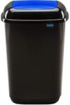 Plafor Cos plastic reciclare selectiva, capacitate 45l, PLAFOR Quatro - negru cu capac albastru - hartie (PL-659-02) - vexio Cos de gunoi