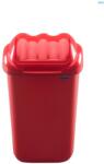 Plafor Cos plastic cu capac batant, pentru reciclare selectiva, capacitate 15l, PLAFOR Fala - rosu (PL-605-04) - vexio Cos de gunoi