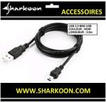Sharkoon USB 2.0 A-B Mini black 3, 0m (4044951015580)