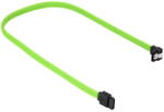 Sharkoon SATA III Angled Cable green - 45 cm (4044951016525)
