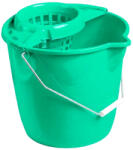  Kerek Vödör 12l + Csavaró - Zöld