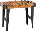 SPORTNOW mini masă de fotbal 92x75x71 cm, 22 jucători, 2 mingi, 8 bare, marcator, maro | Aosom Romania (A70-123V01BN)