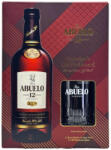 Abuelo 12 éves rum díszdobozban 1db Old Fashioned pohárral DRS (0, 7L / 40%) - goodspirit