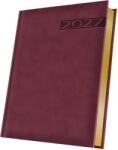 Herlitz Agenda datata 2027 Herlitz Premium Deluxe Teano, A5, 352 pagini, coperta din piele sintetica, margini folio auriu, culoare bordo HZ400216621