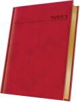 Herlitz Agenda datata 2027 Herlitz Premium Deluxe Chia, A5, 352 pagini, coperta din piele sintetica, margini folio auriu, culoare rosu HZ400216627