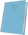 Herlitz Agenda datata 2027 Herlitz Premium Deluxe Bard, A5, 352 pagini, coperta din piele sintetica, margini folio argintiu, culoare albastru deschis HZ400216619