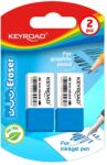  Radír, 2 db/bliszter, Keyroad Duo, fehér-kék