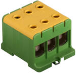 Pollmann Electrotech Fővezeték sorkapocs 3x150/3x150 (35-150mm2) zöld/sárga UK 150/3 PE 2090312 Pollmann (2090312)