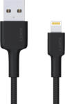 AUKEY CB-AL05 2m Lightning la USB, Nylon Negru (cb-al05 black)